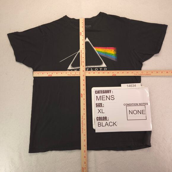 Pink Floyd Band Graphic Crew Neck T Shirt Adult Mens Size Extra Large XL Black - Picture 5 of 9
